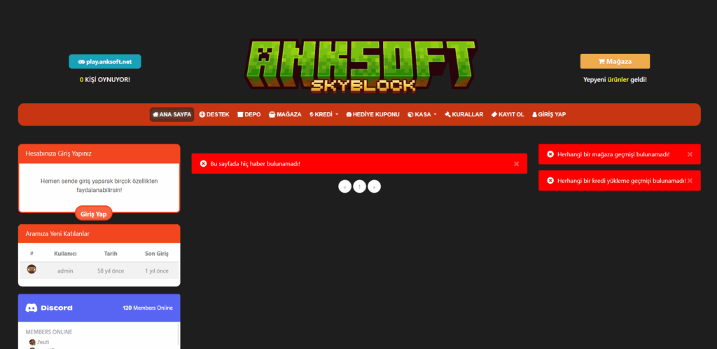 Minecraft sunucu yönetim paneli ile kolay server kontrolü